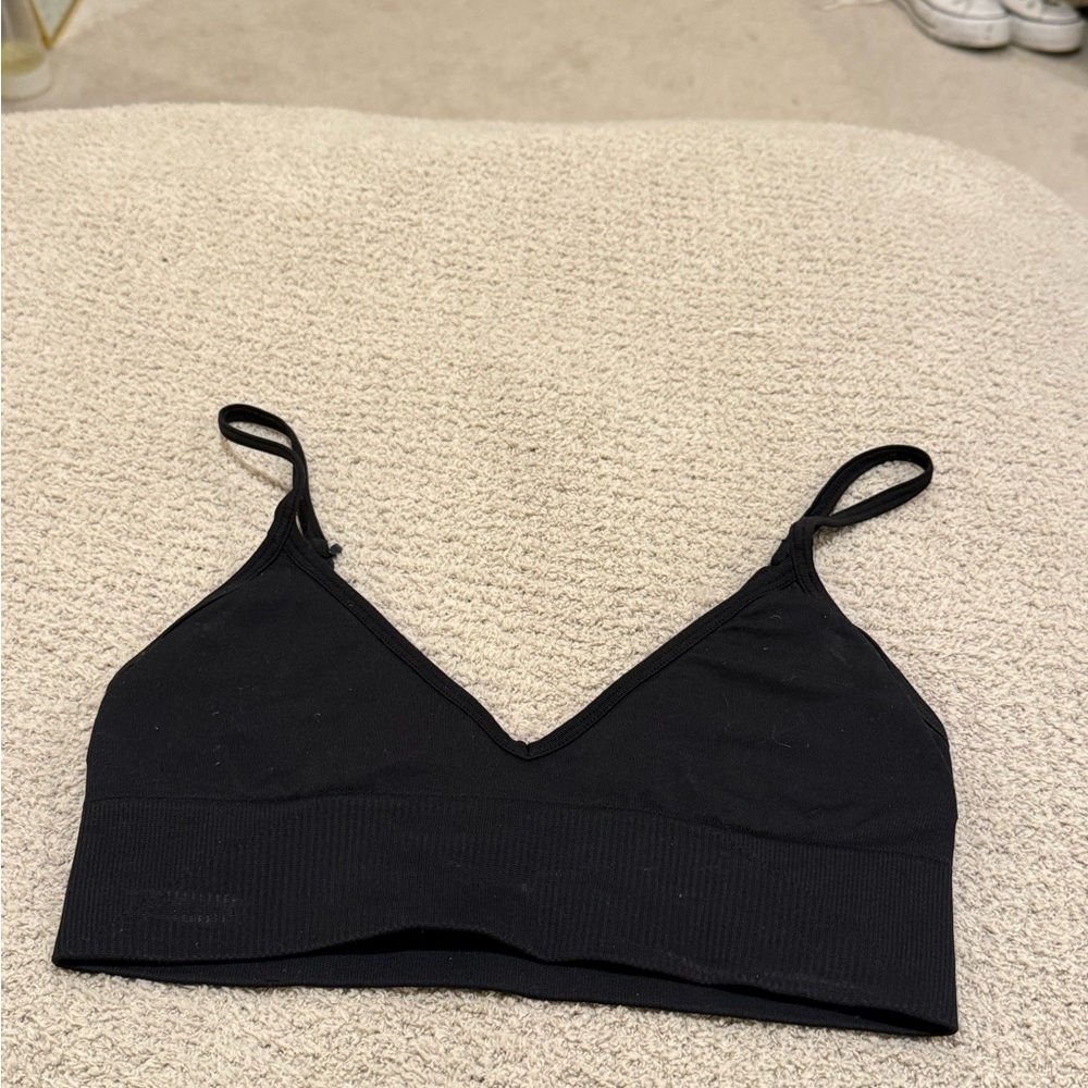 lululemon athletica Black Seamless Light-Support Bralette